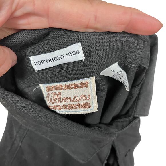 vintage women's M western braided sleeve cut out black button down - Picture 5 of 7